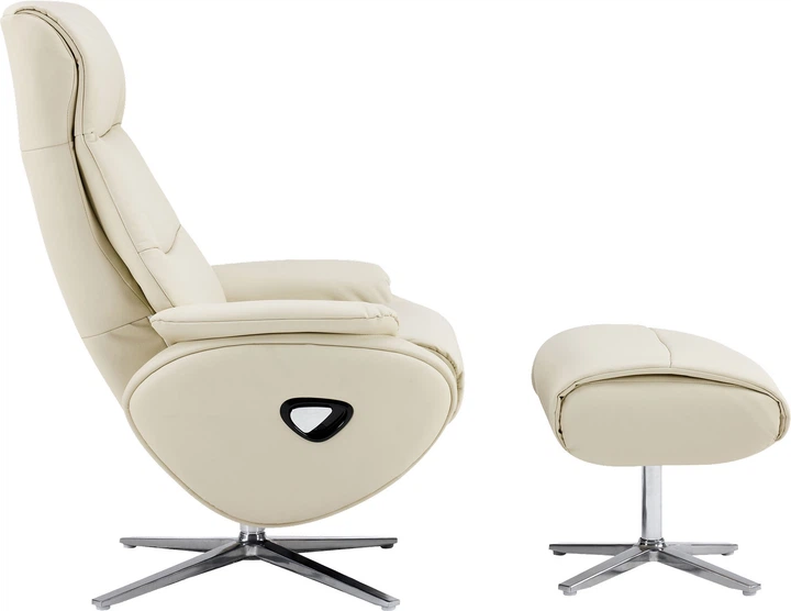 Крісло-реклайнер софа Qlab RC210OT Leather Oatmeal - зображення 3