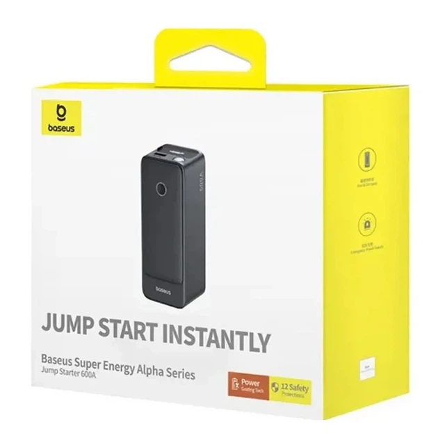 Пуско-зарядное устройство Baseus Super Energy Alpha Series 6000 mAh для автомобиля Cosmic Black - изображение 5