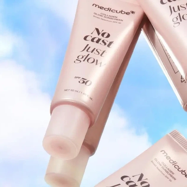 Крем солнцезащитный Medicube Collagen Glow Sunscreen SPF50+ PA++++, 50 мл - изображение 7