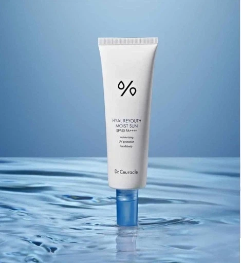 Солнцезащитный крем Dr.Ceuracle Hyal Reyouth Moist Sun SPF 50+/PA++ 50мл - изображение 3