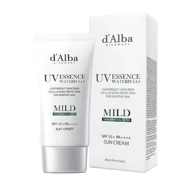 Сонцезахисний крем d'Alba Waterfull Mild Sunscreen SPF 50+PA+++ 50 мл - зображення 2
