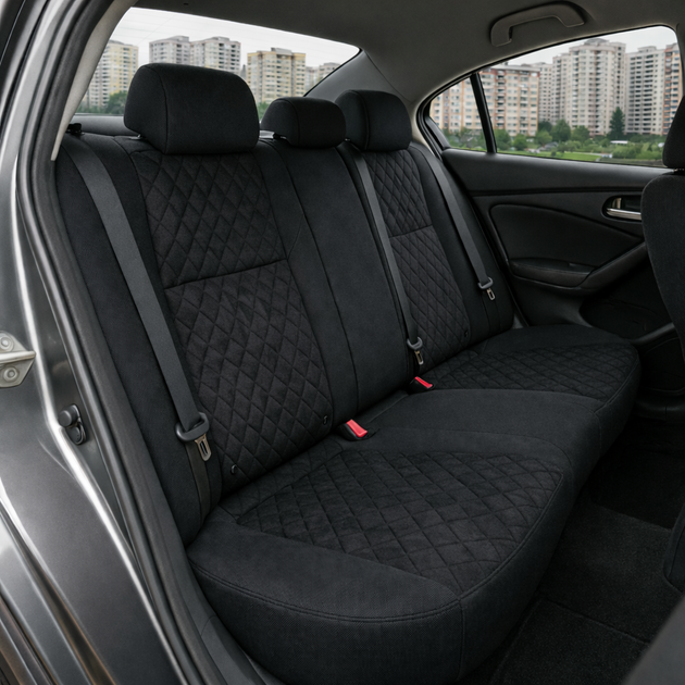 Авточехлы Antar Kia Optima 4 (JF) USA Черные антара (ANP-11094) - изображение 4