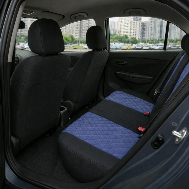 Авточехлы Antar Kia Optima 4 (JF) USA Синие антара (ANP-1833) - изображение 6