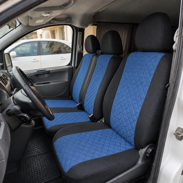 Авточехлы Antar Volkswagen LT28 (LT II) Синие антара + жаккард 1+2 (ANP12-0510) - Фото 6 Авточехлы Antar Volkswagen LT28 (LT II) Синие антара + жаккард 1+2 (ANP12-0510) - изображение 6