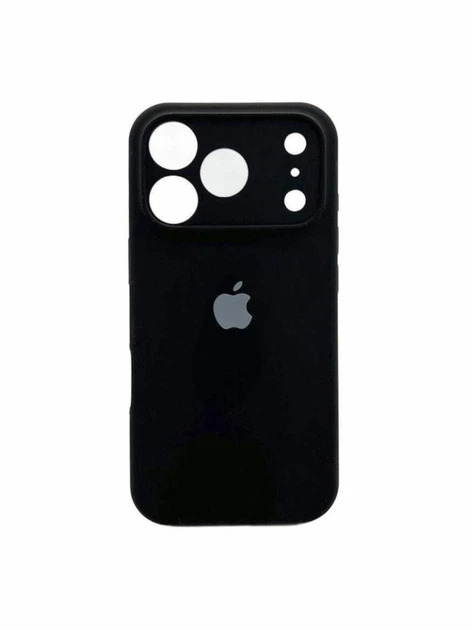 Чохол для iPhone 18 Pro силіконовий Soft-touch Silicone Case Full Size with Frame (AA) Black - Фото 1 Чохол для iPhone 18 Pro силіконовий Soft-touch Silicone Case Full Size with Frame (AA) Black - зображення 1
