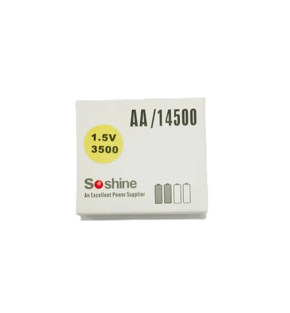 Акумулятор Soshine R6 AA USB-1.5-3500 1,5V 3500mWh Li-Ion, зарядка від Type-С - Фото 4 Акумулятор Soshine R6 AA USB-1.5-3500 1,5V 3500mWh Li-Ion, зарядка від Type-С - изображение 4