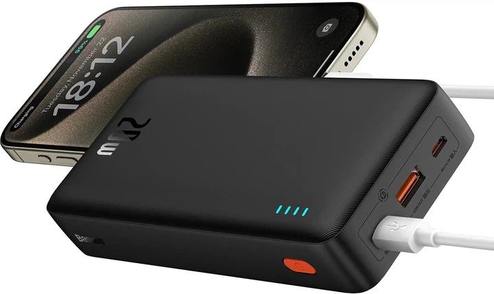 УМБ Baseus Airpow Powerbank 20000mAh Fast Charge 20W Black (P10022804113-00) - Фото 3 УМБ Baseus Airpow Powerbank 20000mAh Fast Charge 20W Black (P10022804113-00) - зображення 3