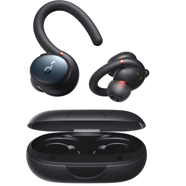 Беспроводные TWS наушники Anker Soundcore Sport X10 Черные с ANC (Спортивные с поворотными дужками) - изображение 2