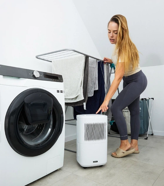 Осушувач повітря Yoer Dryo DE02W до 40 м² 5 режимів роботи очищення ароматерапія Wi-Fi білий - Фото 2 Осушувач повітря Yoer Dryo DE02W до 40 м² 5 режимів роботи очищення ароматерапія Wi-Fi білий - зображення 2