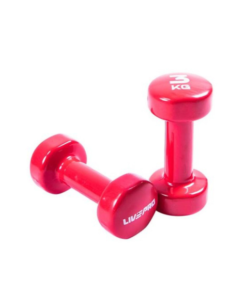 Гантель вінілова 1шт LivePro STUDIO DUMBBELL 3кг (LP8076-3) - Фото 3 Гантель вінілова 1шт LivePro STUDIO DUMBBELL 3кг (LP8076-3) - зображення 3