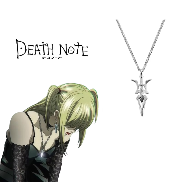 Кулон из аниме Death Note Призрак смерти с подвеской в форме алебарды Мисы Амане серебристый - Фото 3 Кулон из аниме Death Note Призрак смерти с подвеской в форме алебарды Мисы Амане серебристый - изображение 3
