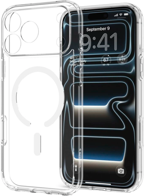 Etui plecki Spigen Ultra Hybrid MagSafe Case do Apple iPhone 18 Pro Max / 17 Pro Max Transparent/White (8800337252446) - obraz 5