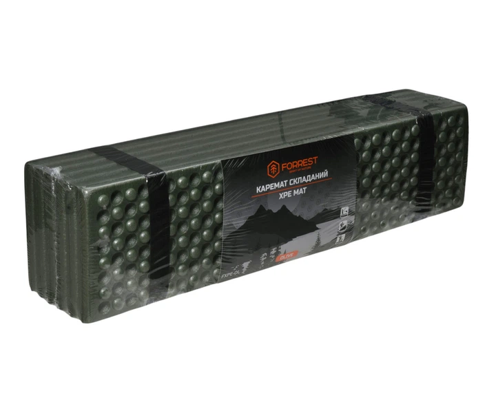 Складной каремат Forrest XPE Mat Olive 180x60x2см - изображение 2