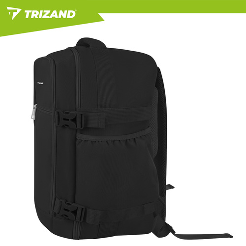 Рюкзак дорожный Trizand Travel Backpack две ручки с креплением к чемодану 20 л 40 x 25 x 20 см Черный (27657) - изображение 7
