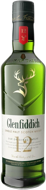 Віскі Glenfiddich 12 років витримки 0.5 л 40% (5010327326108) - Фото 1 Віскі Glenfiddich 12 років витримки 0.5 л 40% (5010327326108) - зображення 1