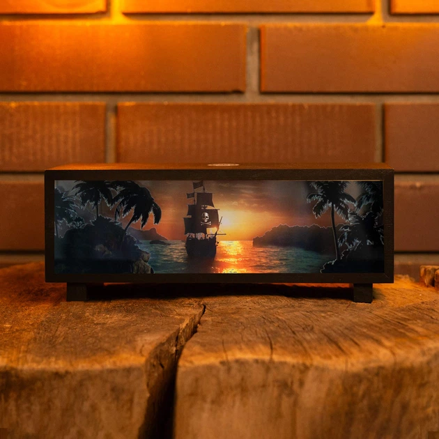 Ночник-панорама «Пираты», черный (LED, аккумулятор, USB Type-C) - изображение 3