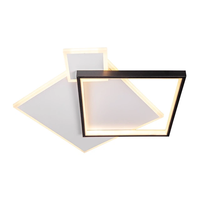 Потолочная декоративная светодиодная LED люстра 50 W Черная (25990) - изображение 2