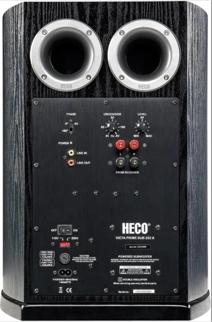 Сабвуфер HECO Victa Prime Sub 252 A Black - изображение 2