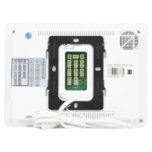 Відеодомофон із сенсорним дисплеєм BCOM BD-760FHD/T 7" IPS 1024x800 WiFi White - зображення 3