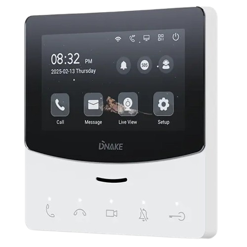 Видеодомофон с сенсорным дисплеем Dnake E214W 4.3" TFT 480x272 WiFi Linux Black - изображение 2