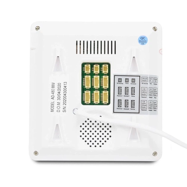 Комплект видеодомофона ATIS AD-480MW + BCOM BT-305HR Silver - Фото 7 Комплект видеодомофона ATIS AD-480MW + BCOM BT-305HR Silver - изображение 7
