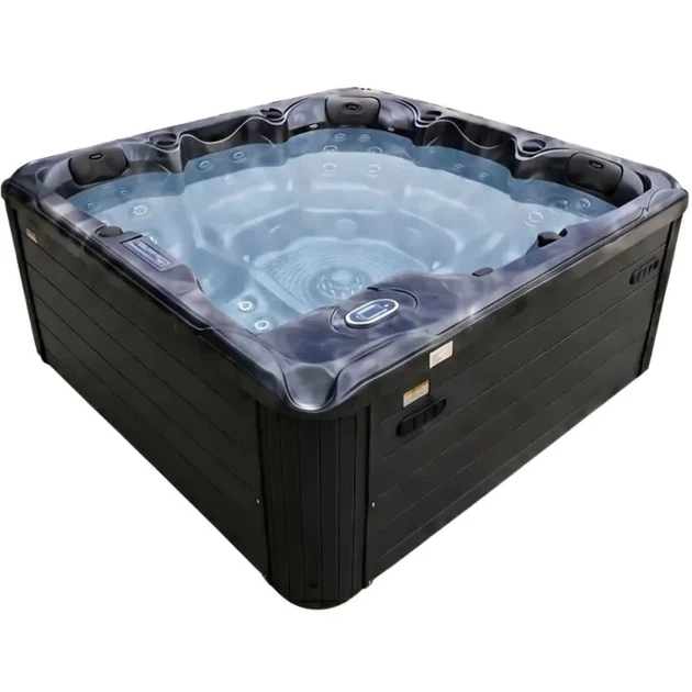 Гідромасажний СПА-басейн Aquajoy Santorini 220×220×95 см на 5 осіб, 89 форсунок, Bluetooth, темний опал - Фото 3 Гідромасажний СПА-басейн Aquajoy Santorini 220×220×95 см на 5 осіб, 89 форсунок, Bluetooth, темний опал - зображення 3