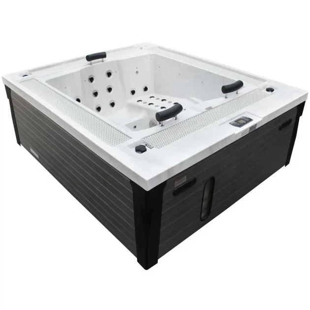 Переливний СПА-басейн Aquajoy Marmaris 230×198×89 см на 3 особи, 61 масажна форсунка, Balboa - зображення 4