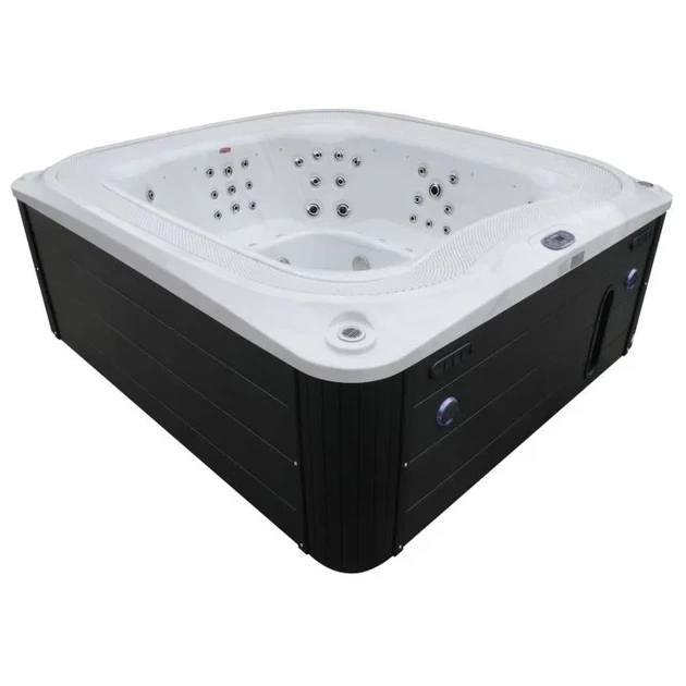 Переливний гідромасажний СПА-басейн Aquajoy Serenity 250×230×96 см на 8 осіб, 73 форсунки, Bluetooth - зображення 3