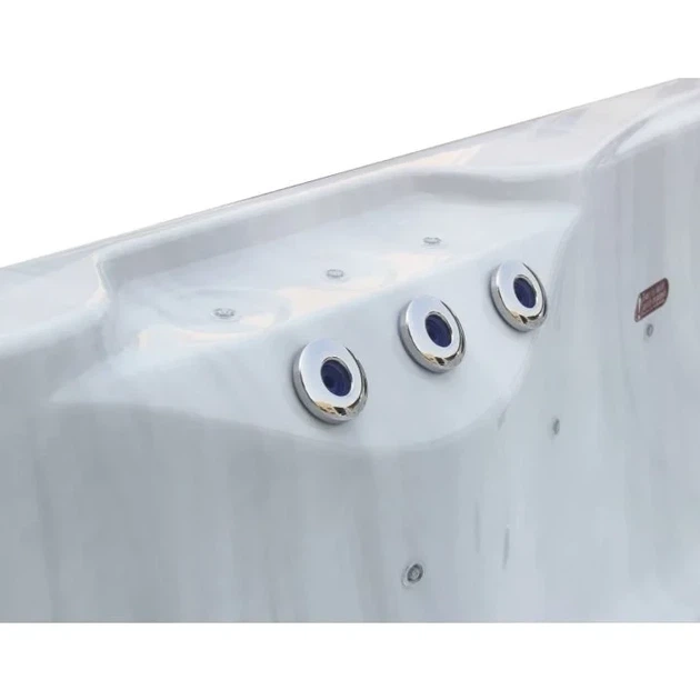 Гідромасажний СПА-басейн Aquajoy Riviera 200×200×90 см на 5 осіб, 48 форсунок, Bluetooth, LED - зображення 4