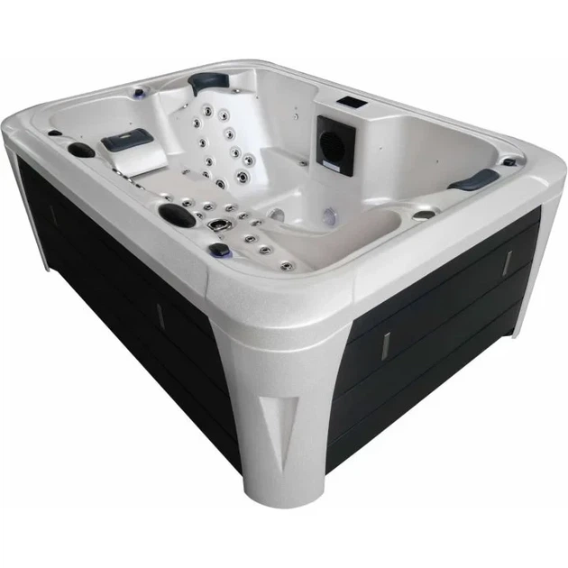 Гідромасажний СПА-басейн Aquajoy Miami 230×170×92 см на 3 особи, 64 форсунки, Bluetooth, Balboa - зображення 3