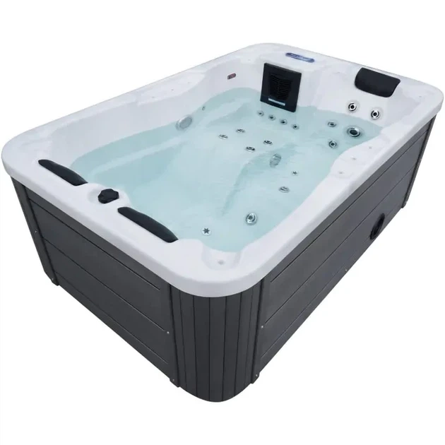 Гідромасажний СПА-басейн Aquajoy Alicante 205×130×70 см на 3 особи, 31 форсунка, Balboa, LED - зображення 3