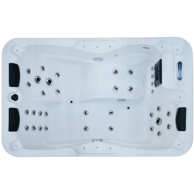 Гідромасажний СПА-басейн Aquajoy Alicante 205×130×70 см на 3 особи, 31 форсунка, Balboa, LED - зображення 6