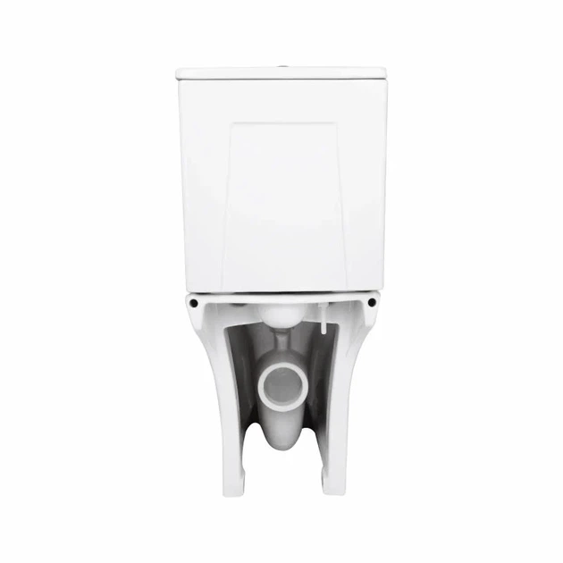 Унитаз напольный Qtap Presto Quadro безободковый с сиденьем Soft-close 650х340х790 мм Белый - изображение 7