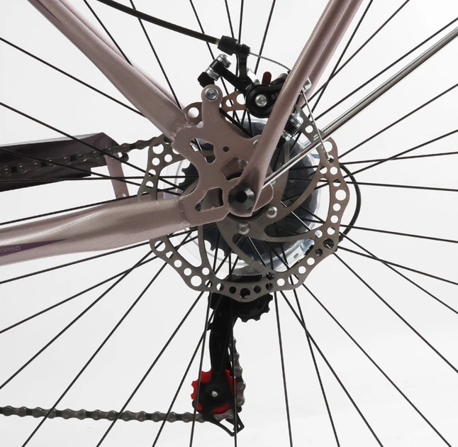 Велосипед Городской 28 дюймов Corso Liberty LR-833 оборудование Shimano стальная рама 20 дюймов 7 скоростей. Cream and Violet (168509) - Фото 4 Велосипед Городской 28 дюймов Corso Liberty LR-833 оборудование Shimano стальная рама 20 дюймов 7 скоростей. Cream and Violet (168509) - изображение 4