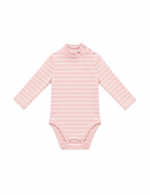 Боди-гольф для девочки SMIL 102793-1 Полоска розовая р.86 - Фото 1 Боди-гольф для девочки SMIL 102793-1 Полоска розовая р.86 - изображение 1