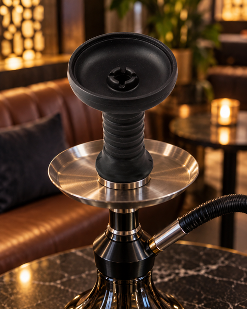 Чаша кальянная Modern Phunnel Black силиконовая Storm-Hookah фанел 10см черная - изображение 3