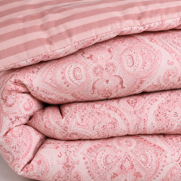Одеяло Mirson Зимнее Полуторное 140х205 Silk №0325 Сolor Fun Line 17-0770 Powder Paisley White (2200014314041) - изображение 3