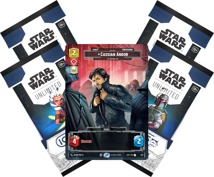 Набір карт Fantasy Flight Games Star Wars: Unlimited Card Game - Icons 2027 Edition - 4 Booster Pack 12 шт. (841333141356) - зображення 2