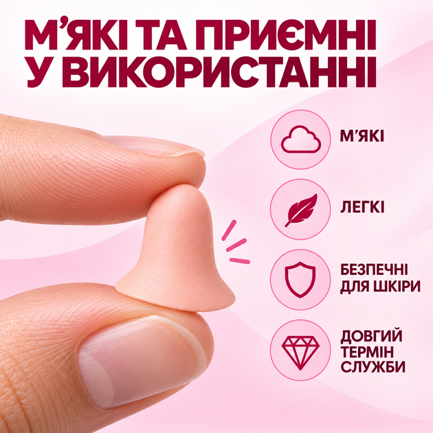 Беруші з шумозаглушенням від хропіння і вибухів Багаторазовий захист слуху, для Сну, Роботи, Концертів Pavlysh СС-22P - Фото 6 Беруші з шумозаглушенням від хропіння і вибухів Багаторазовий захист слуху, для Сну, Роботи, Концертів Pavlysh СС-22P - зображення 6