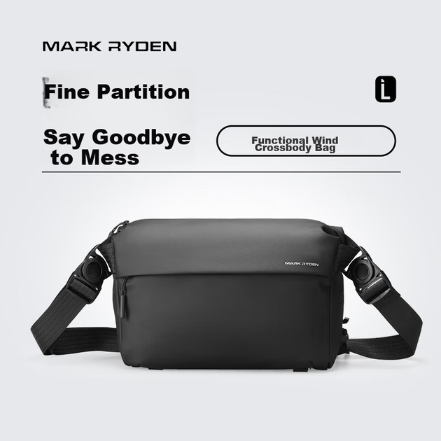 MARK RYDEN Велика місткість Легка повсякденна універсальна сумка через плече, модна модна велосипедна функціональна сумка через плече - зображення 10