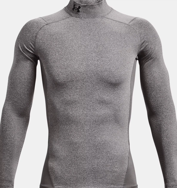 Компресійна Кофта з Комірцем Under Armour Men's ColdGear® Compression Mock(1366072-020) S Сірий - Фото 2 Компресійна Кофта з Комірцем Under Armour Men's ColdGear® Compression Mock(1366072-020) S Сірий - изображение 2