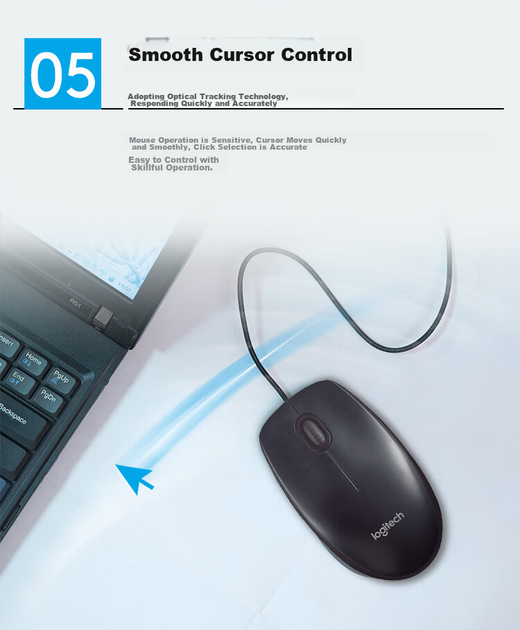 Миша Logitech M91P USB Black - зображення 5