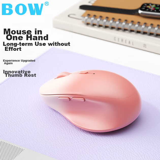 Миша B.O.W MD197 Wireless/Bluetooth Rose - зображення 4