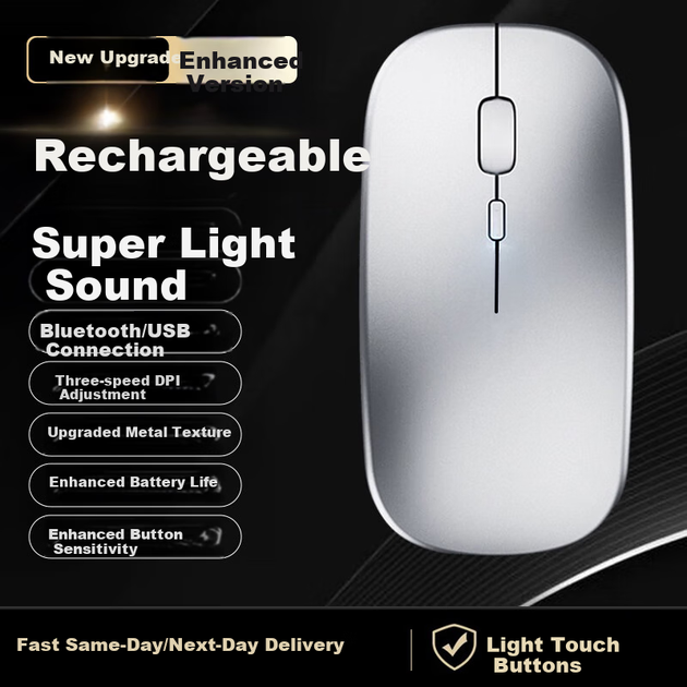Мышь Stiger Wireless/Bluetooth Space Silver - изображение 7