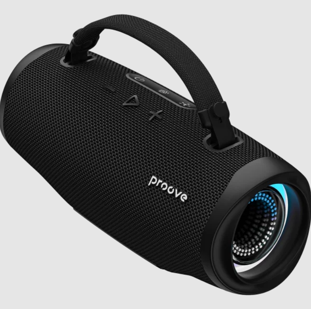 Портативна Bluetooth колонка Proove Rumble 40W, IPX5, Auracast, RGB, чорна - зображення 2