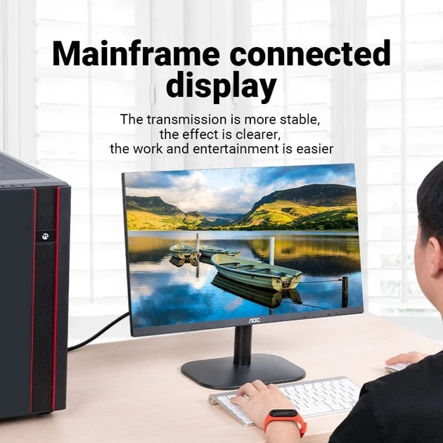 Кабель Vention VGA 15M to VGA 15M 20м з феритами Black (DAEBQ) - зображення 12