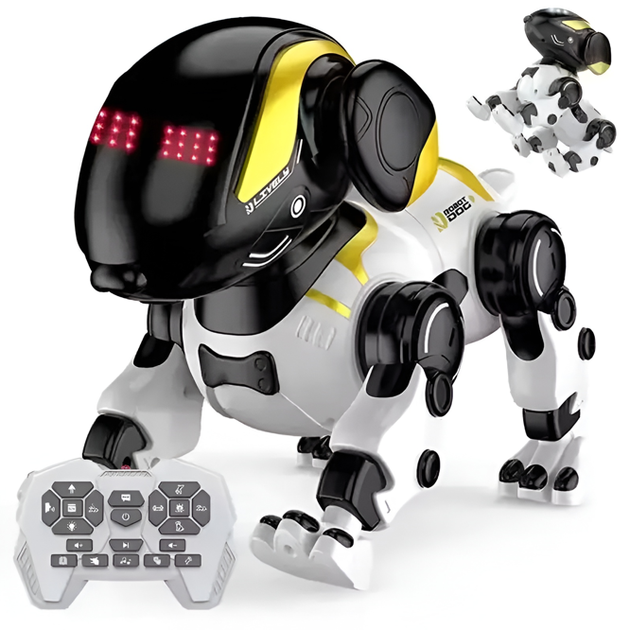Робот собака Electric Pet Robot Dog на радіокеруванні іграшка песик робот на пульті управління акумуляторна - Фото 6 Робот собака Electric Pet Robot Dog на радіокеруванні іграшка песик робот на пульті управління акумуляторна - зображення 6