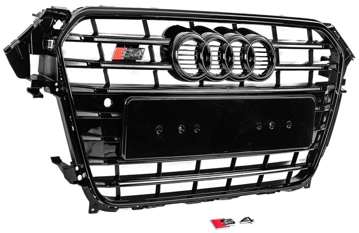 Передня решітка радіатора S-style для Audi A4 B8 2007-2015 рр. - зображення 4