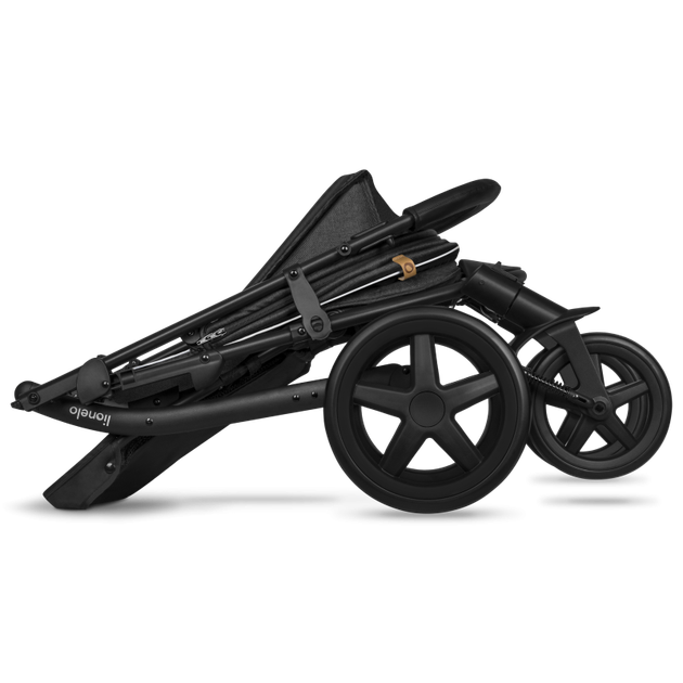 Прогулочная коляска Lionelo Annet Black Carbon, большие колеса EVA 11"/8", амортизация, регулируемая спинка и подножка, футкавер, москитная сетка, подстаканник - Фото 9 Прогулочная коляска Lionelo Annet Black Carbon, большие колеса EVA 11"/8", амортизация, регулируемая спинка и подножка, футкавер, москитная сетка, подстаканник - изображение 9