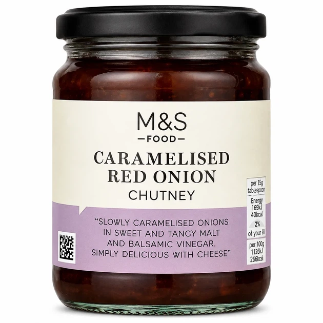 Чатні Marks & Spencer з карамелізованої червоної цибулі 330 г - Фото 1 Чатні Marks & Spencer з карамелізованої червоної цибулі 330 г - зображення 1
